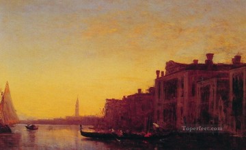 Félix Ziem Painting - Barco del Gran Canal de Venecia Barbizon Felix Ziem